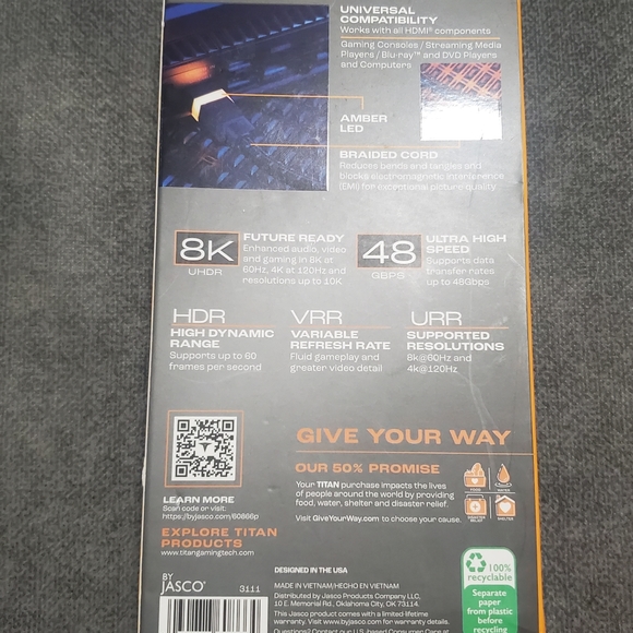 6ft LED HDMI CABLE - Picture 2 of 2